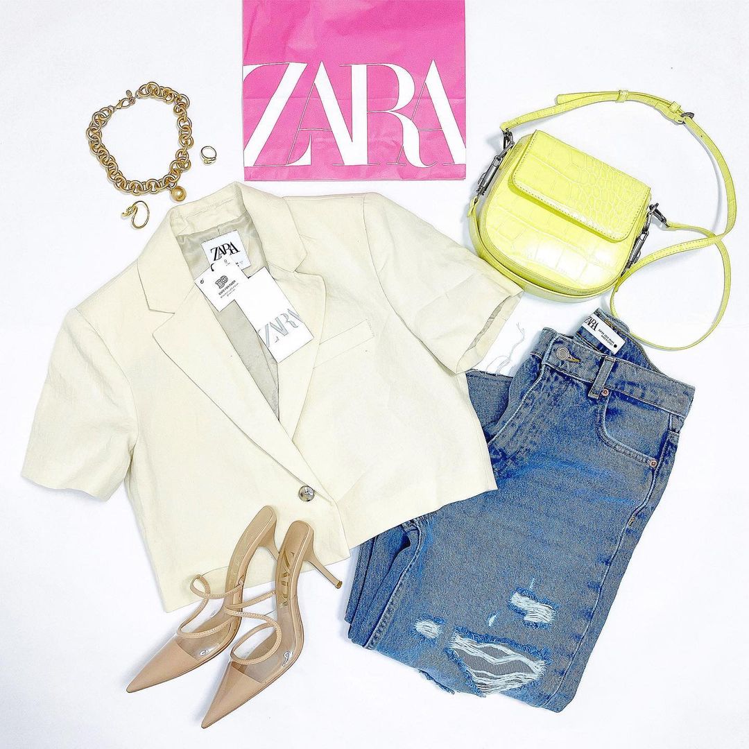 大人も着やすいシンプルファッション ZARA♡ショート丈ジャケット