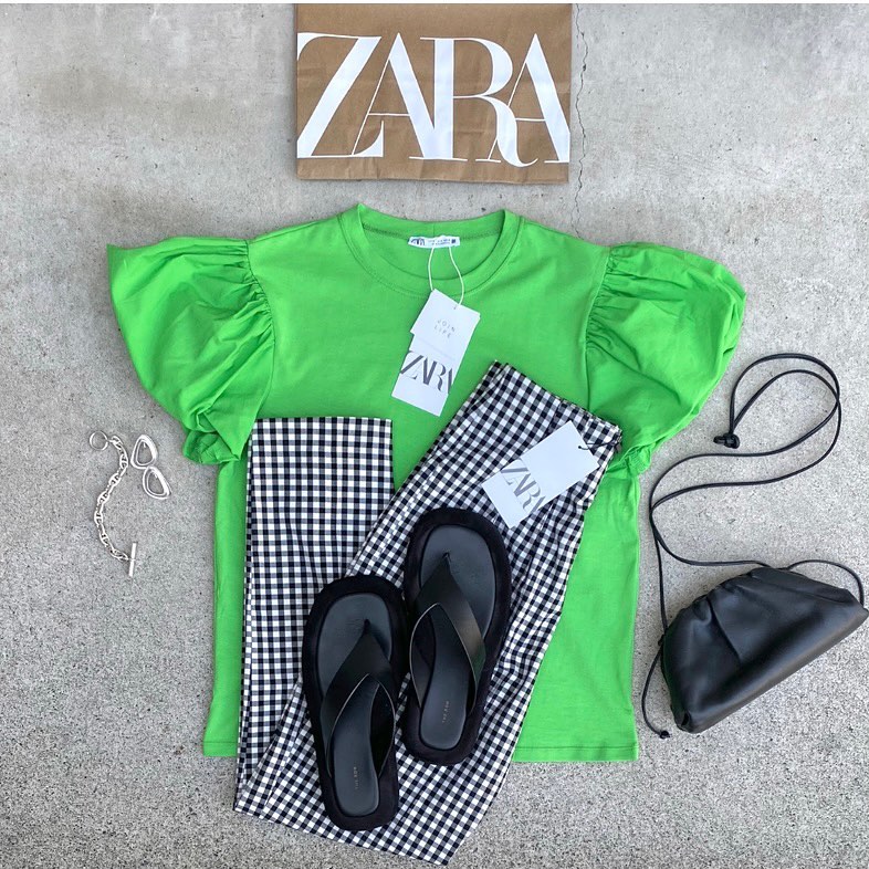 1着で脱地味コーデ Zara の 夏カラートップス 特集 コーデスナップ