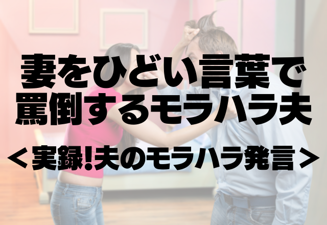 「本当馬鹿は治らんってこういう事やね」妻をひどい言葉で罵倒するモラハラ夫＜実録！夫のモラハラ発言＞