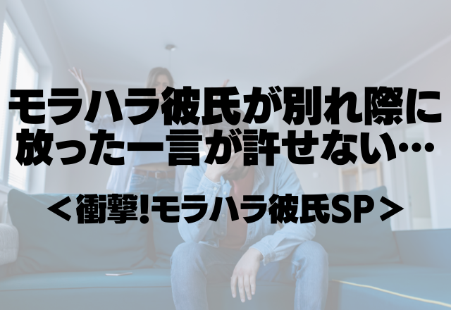 2年付き合った彼から…「育ちが悪い」モラハラ彼氏が別れ際に放った一言が許せない…＜衝撃！モラハラ彼氏SP＞