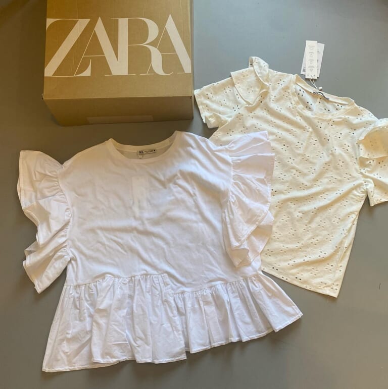 「ほんとに可愛い」「お気にいり♡」【ZARA】の”ホワイトトップス”まとめ