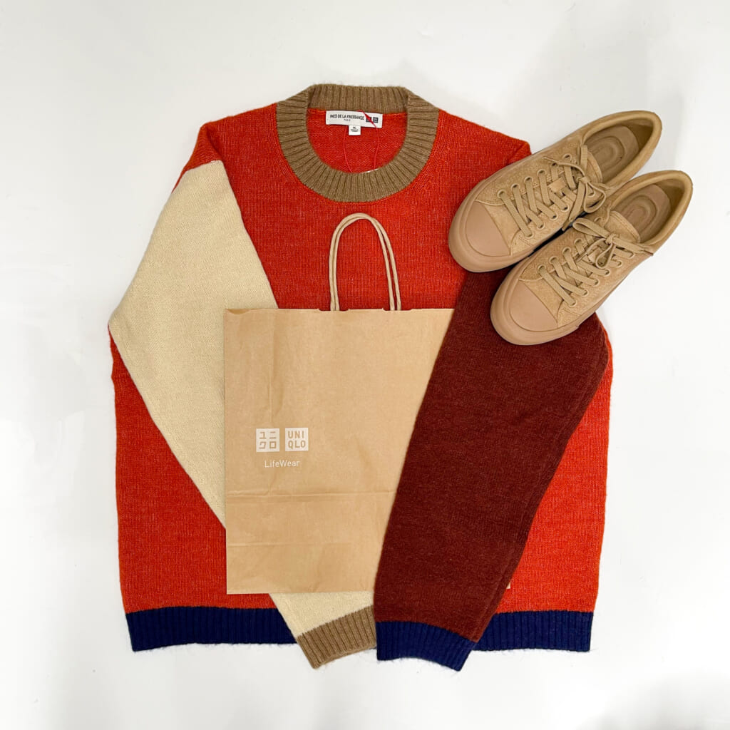 え、秋冬配色可愛すぎん？（涙）【ユニクロ×イネス】の「カラーブロックセーター」って？