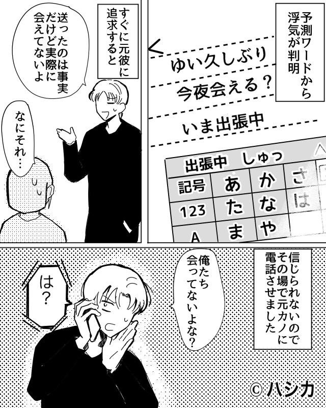 彼氏と同棲中『文字の予測変換に元カノ』の名前が…。予測変換を押し続けると→”完成した文章”で彼氏が大焦りする事態に！！